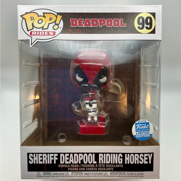 Sheriff Deadpool Riding Horsey #99 – Marvel Funko Pop Ride - Picture 1 of 6